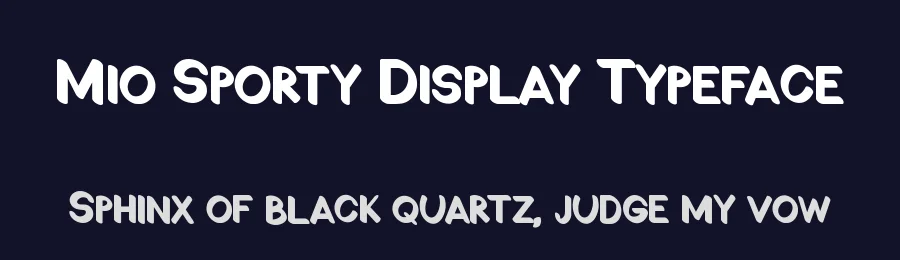 Mio Sporty Display Typeface by Gumrega Studio — Sans Serif Font — thumbnail 2