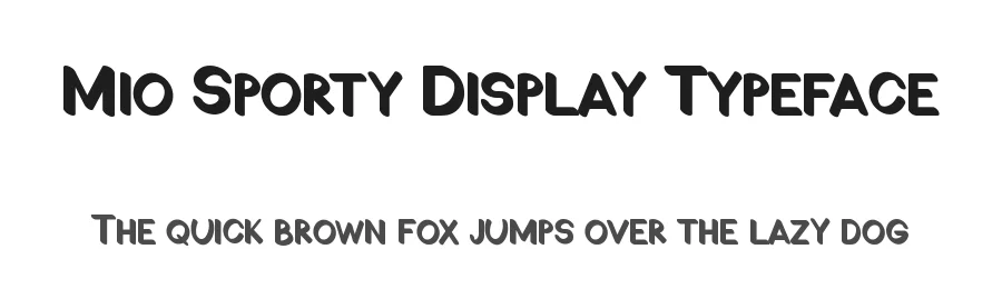 Mio Sporty Display Typeface by Gumrega Studio — Sans Serif Font