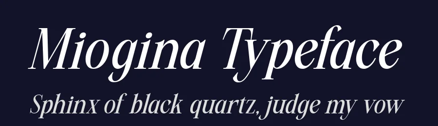 Miogina Typeface by alitdesign — Display Font — thumbnail 2