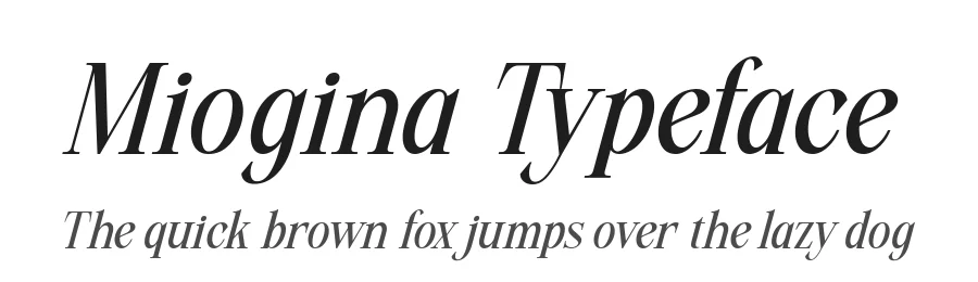 Miogina Typeface by alitdesign — Display Font