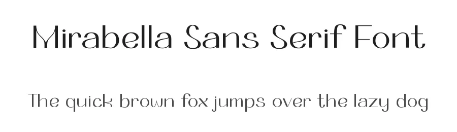 Mirabella Sans Serif Font by Pinisiart — Display Font