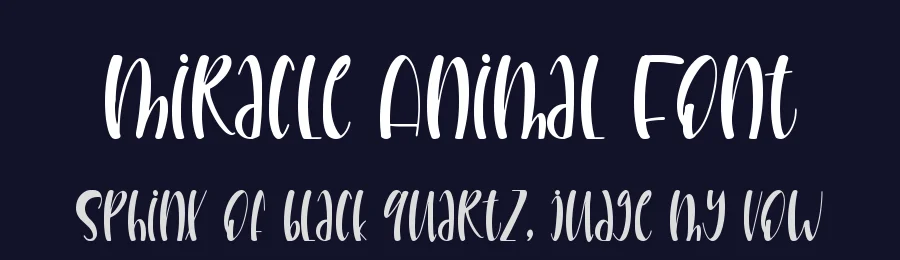 Miracle Animal Font by Wildan Type — Display Font — thumbnail 2