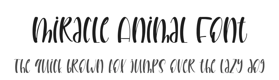 Miracle Animal Font by Wildan Type — Display Font