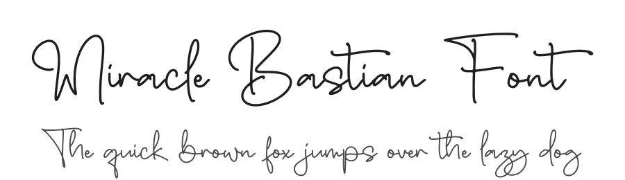 Miracle Bastian Font by letterfabric — Script Handwritten Font