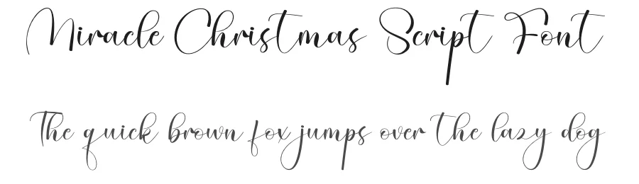 Miracle Christmas Script Font by creativeletter — Script Handwritten Font