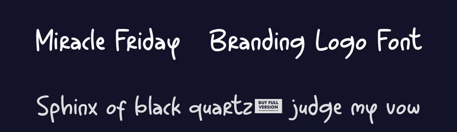 Miracle Friday – Branding Logo Font by Anxietype Foundry — Display Font — thumbnail 2
