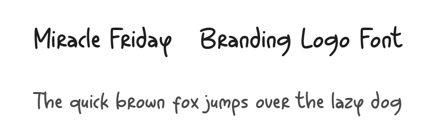 Miracle Friday – Branding Logo Font by Anxietype Foundry — Display Font