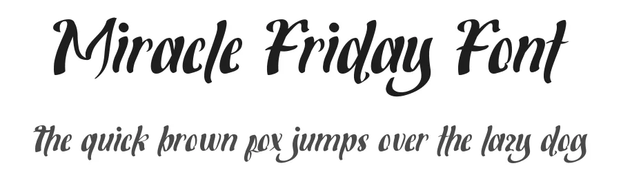 Miracle Friday Font by VinType — Display Font