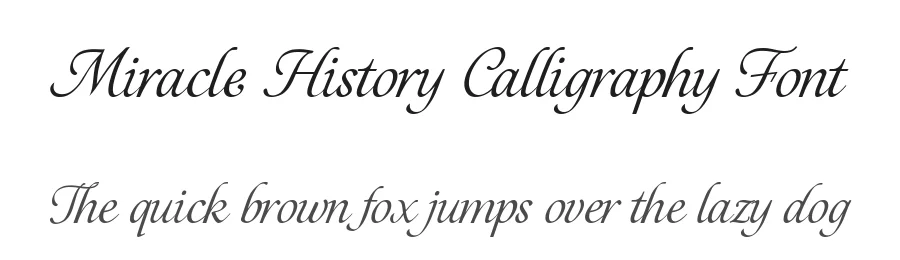 Miracle History Calligraphy Font by Fikryal Studio — Script Handwritten Font
