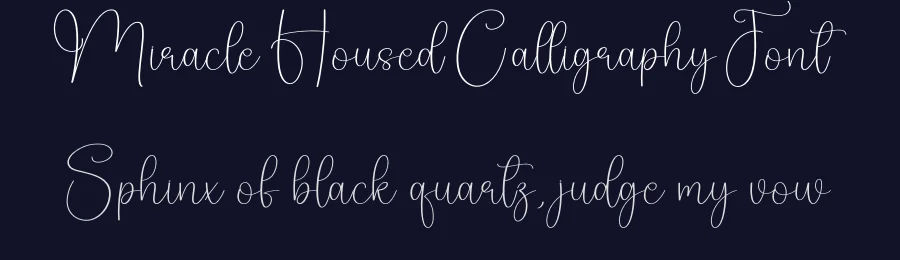 Miracle Housed Calligraphy Font by andikastudio — Script Handwritten Font — thumbnail 2