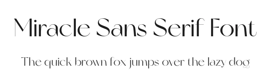 Miracle Sans Serif Font by nevsky type — Sans Serif Font