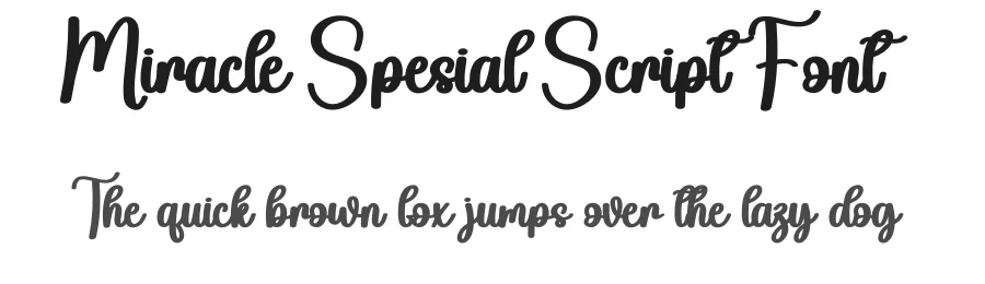 Miracle Spesial Script Font by andikastudio — Script Handwritten Font