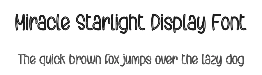 Miracle Starlight Display Font by creativeletter — Display Font