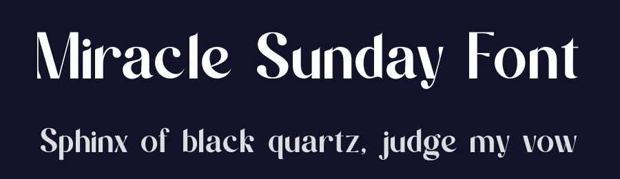 Miracle Sunday Font by zafira.type — Sans Serif Font — thumbnail 2