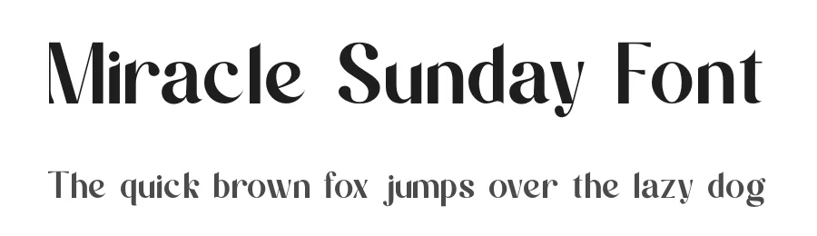 Miracle Sunday Font by zafira.type — Sans Serif Font