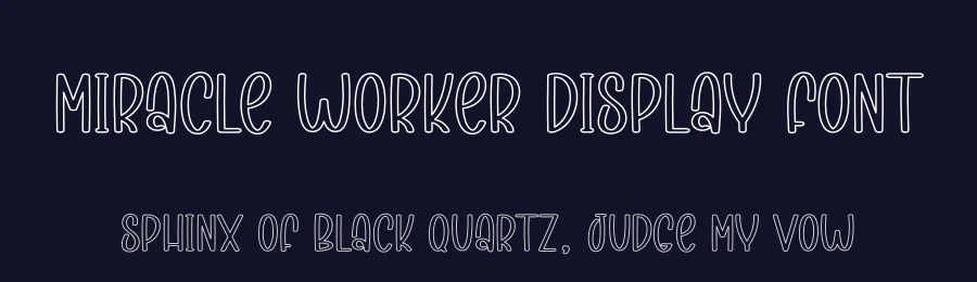 Miracle Worker Display Font by andikastudio — Display Font — thumbnail 2