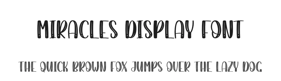 Miracles Display Font by creativeletter — Script Handwritten Font