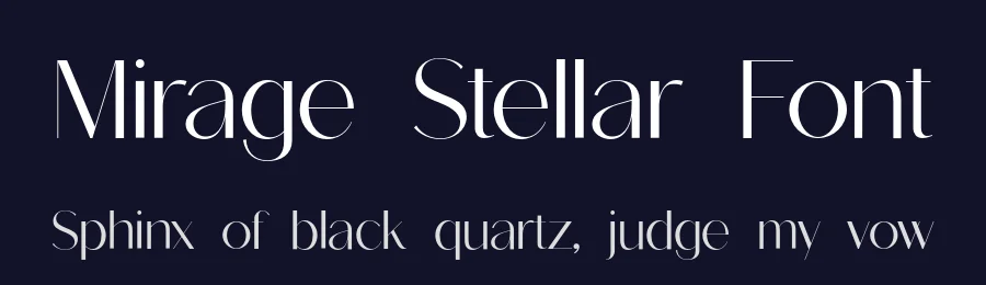 Mirage Stellar Font by UICreative — Sans Serif Font — thumbnail 2