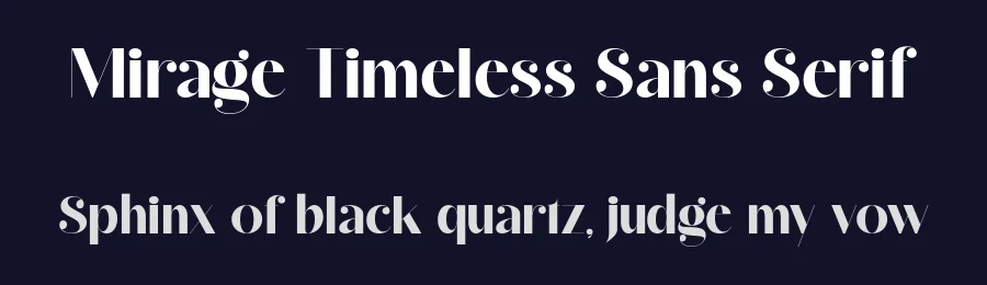 Mirage Timeless Sans Serif by Vampstudio — Serif Font — thumbnail 2
