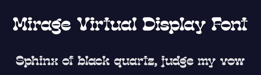 Mirage Virtual Display Font by timelesstype.co — Display Font — thumbnail 2