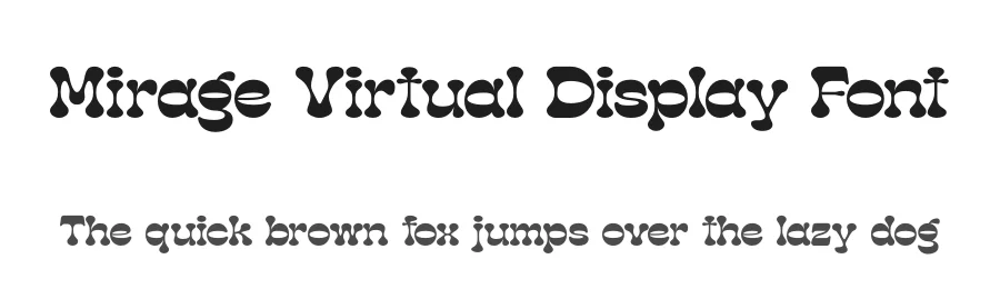 Mirage Virtual Display Font by timelesstype.co — Display Font