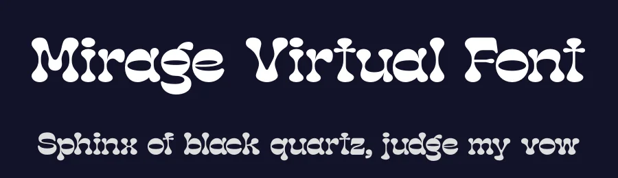 Mirage Virtual Font by timelesstype.co — Display Font — thumbnail 2