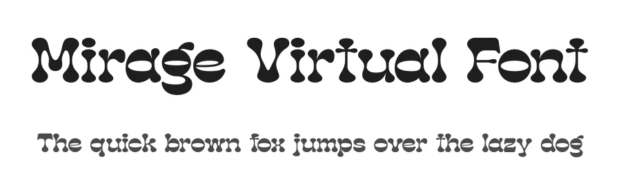 Mirage Virtual Font by timelesstype.co — Display Font