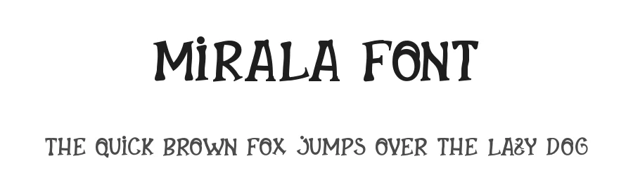 Mirala Font by CalligraphyFonts.net — Display Font