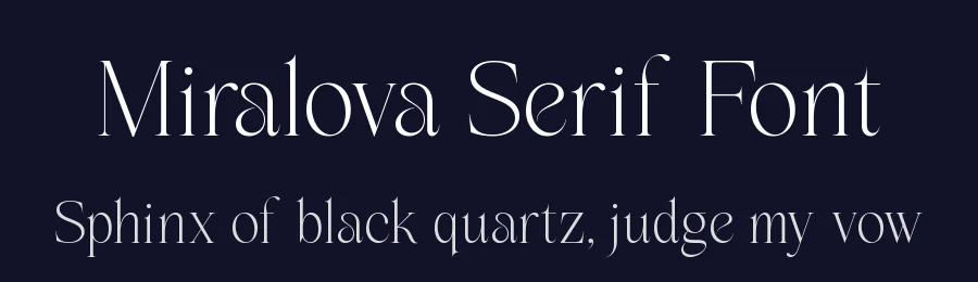 Miralova Serif Font by Sign Studio — Display Font — thumbnail 2