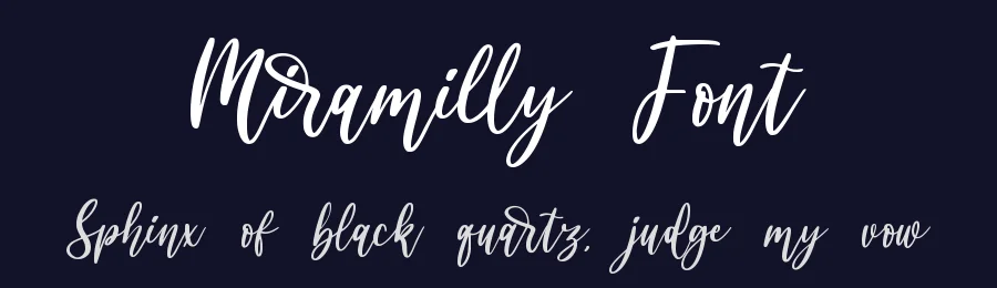 Miramilly Font by qwrtype — Script Handwritten Font — thumbnail 2
