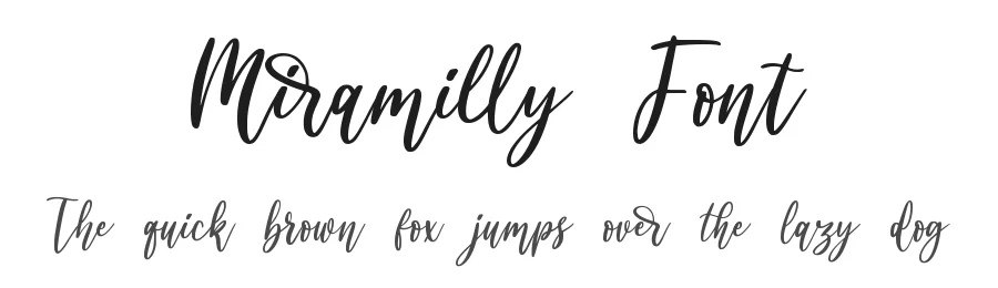 Miramilly Font by qwrtype — Script Handwritten Font