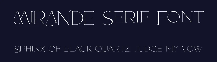 Mirande Serif Font by Vultype Co. — Serif Font — thumbnail 2