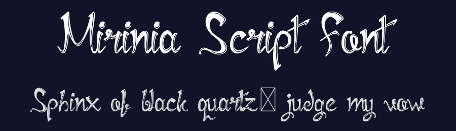 Mirinia Script Font by edricstudio — Script Handwritten Font — thumbnail 2