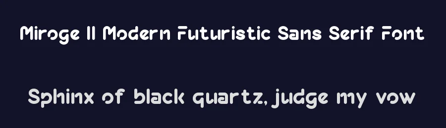 Miroge || Modern Futuristic Sans Serif Font by ErmediaStudio — Display Font — thumbnail 2
