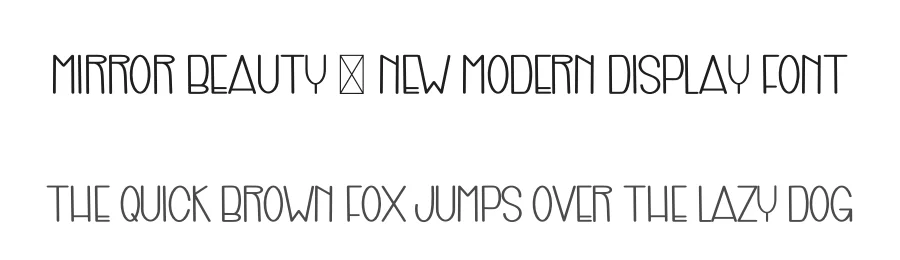 Mirror Beauty – New Modern Display Font by freshtypeink — Display Font