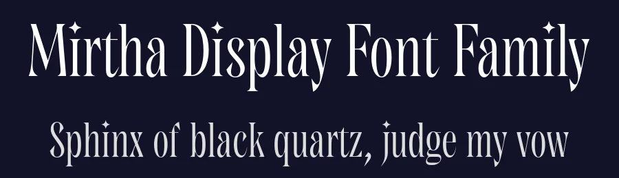 Mirtha Display Font Family by Nois — Display Font — thumbnail 2