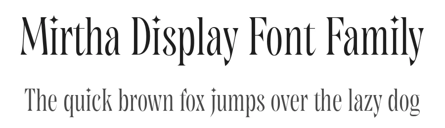 Mirtha Display Font Family by Nois — Display Font