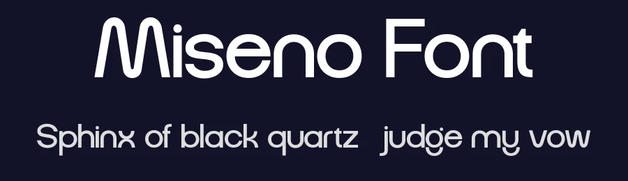 Miseno Font by Flawless And Co — Display Font — thumbnail 2