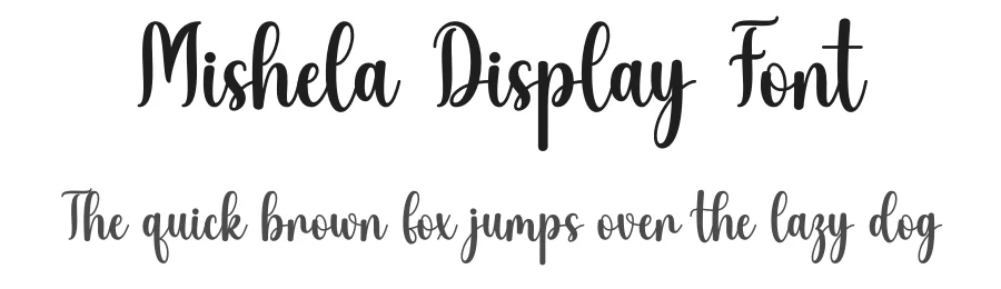 Mishela Display Font by DN Creative — Script Handwritten Font