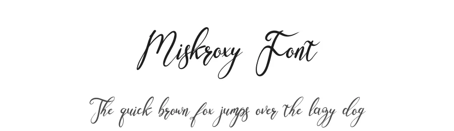 Miskroxy Font by khalwastudio — Script Handwritten Font