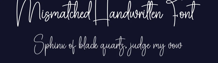 Mismatched Handwritten Font by creativeletter — Script Handwritten Font — thumbnail 2