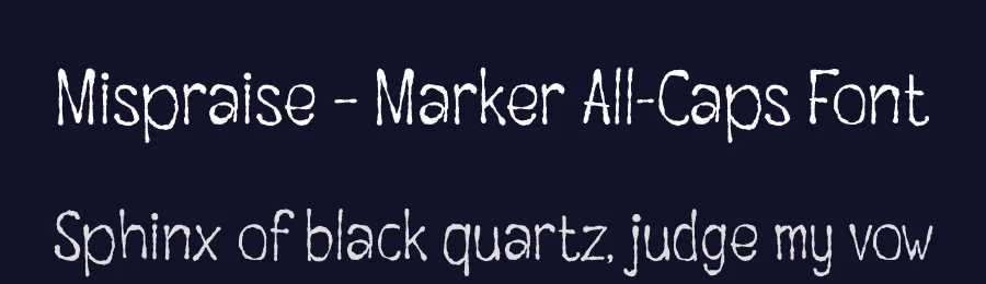 Mispraise – Marker All-Caps Font by Casloop Studio — Decorative Font — thumbnail 2