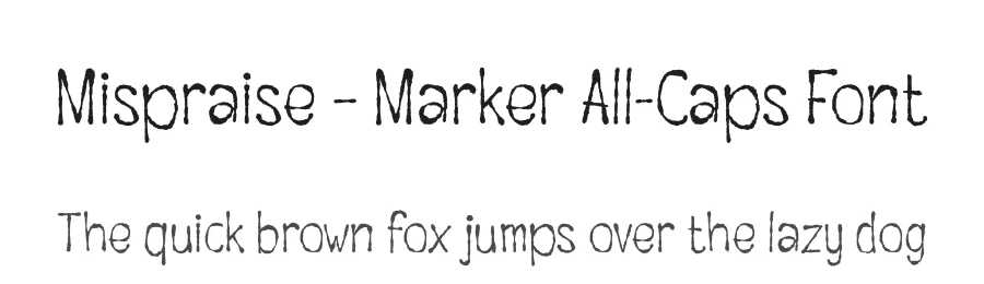 Mispraise – Marker All-Caps Font by Casloop Studio — Decorative Font