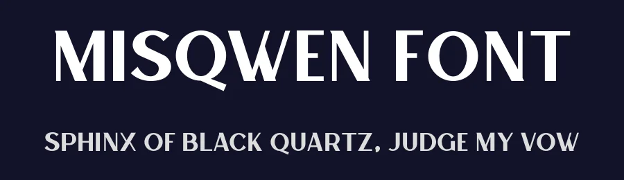 MISQWEN Font by OWL KING — Sans Serif Font — thumbnail 2