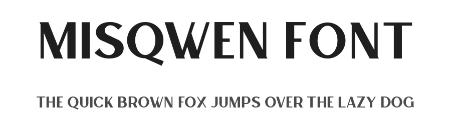MISQWEN Font by OWL KING — Sans Serif Font