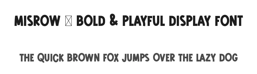 Misrow – Bold & Playful Display Font by Koplexs Studio — Sans Serif Font