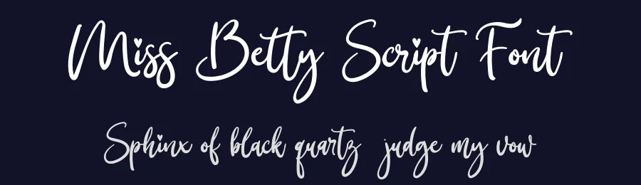 Miss Betty Script Font by ReyreyBlue — Script Handwritten Font — thumbnail 2
