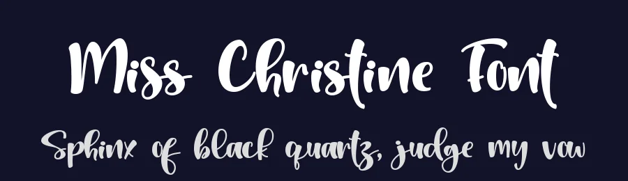 Miss Christine Font by letterara — Script Handwritten Font — thumbnail 2