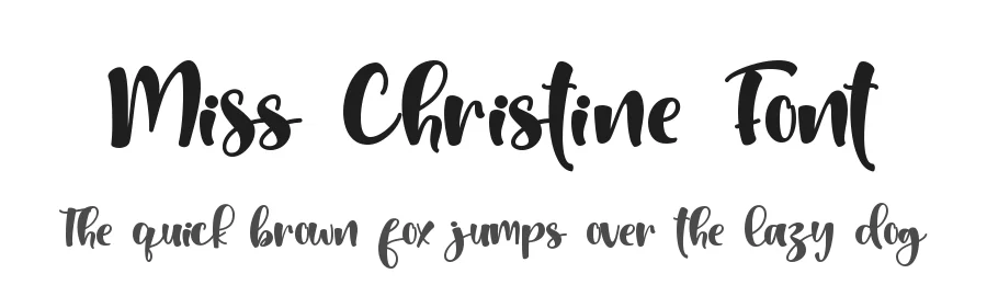 Miss Christine Font by letterara — Script Handwritten Font