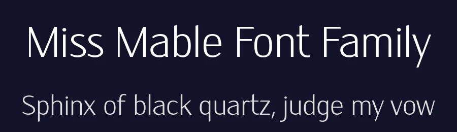 Miss Mable Font Family by Cory Maylett Design — Sans Serif Font — thumbnail 2